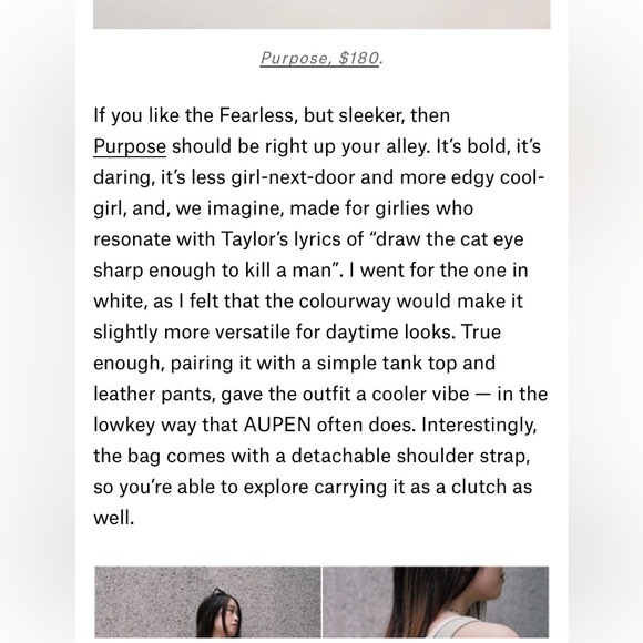 AUPEN- Structured purpose Asymmetrical Shoulder Purse - Picture 8 of 14